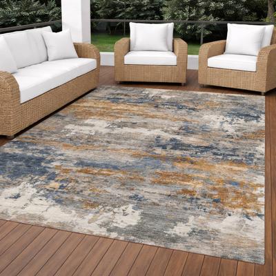Addison Rugs Machine Washable Indoor/ Outdoor Abstract Savage Chantille Rug