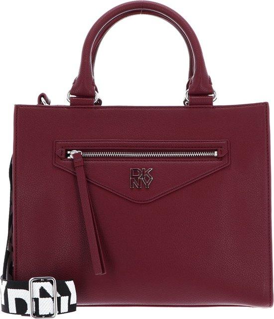 Dkny Milan Green PNT Handtasche, Burgundy, Leder, Doppelgriff