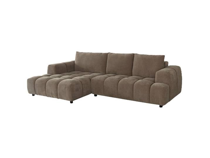 L-Form Ecksofa Links Ocean - Stoff Taupe, 295 cm