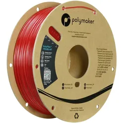 Polymaker PD03007 TPU95-HF Filament TPU, Flexibles Filament flexibel, Highspeed Filament, UV-bestän (TPU, 1000 g, 1.75 mm), Filament, Rot