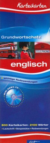 Karteikarten Grundwortschatz Englisch: 800 Karteikarten. Über 2100 Stichwörter. Mit Lautschrift - Preis vom 09.10.2026 07:28:09 h