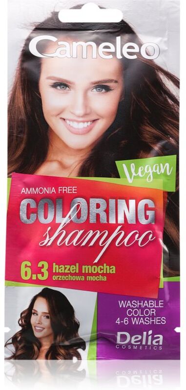 Delia Cosmetics Cameleo Coloring Shampoo shampoing colorant pour cheveux teinte 6.3 Hazel Mocha 40 ml