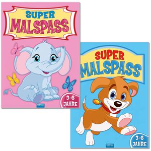 Trötsch Malbuch Supermalspaß, für Kinder, 48 Seiten, ab 3 Jahre