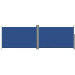 Helloshop26 - Ausziehbare Seitenmarkise/Sichtschutz für Terrasse Garten Balkon blauer Sichtschutz 200 x 600 cm 02_0007148