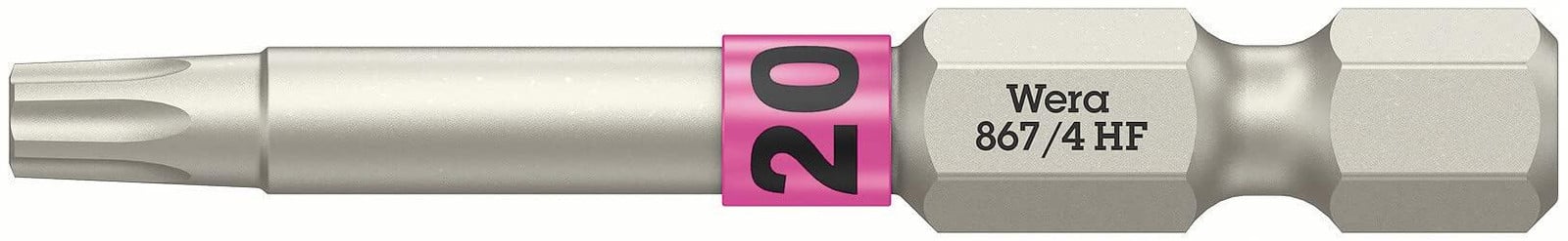 Wera Bit 867 TORX HF 1/4 TX 20, lengte 50 mm, met kleurensysteem
