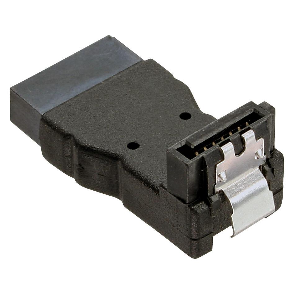 InLine SATA Adapter Stecker/Buchse gewinkelt unten (SATA) (27700B)