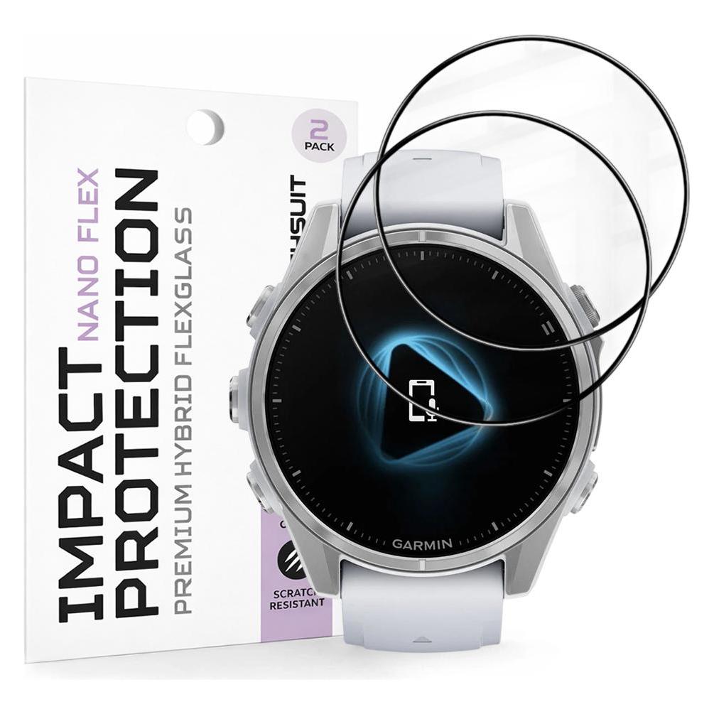 Techsuit - Nano Flex (2 pack) - Garmin Fenix 8 43mm - Black (66919983)