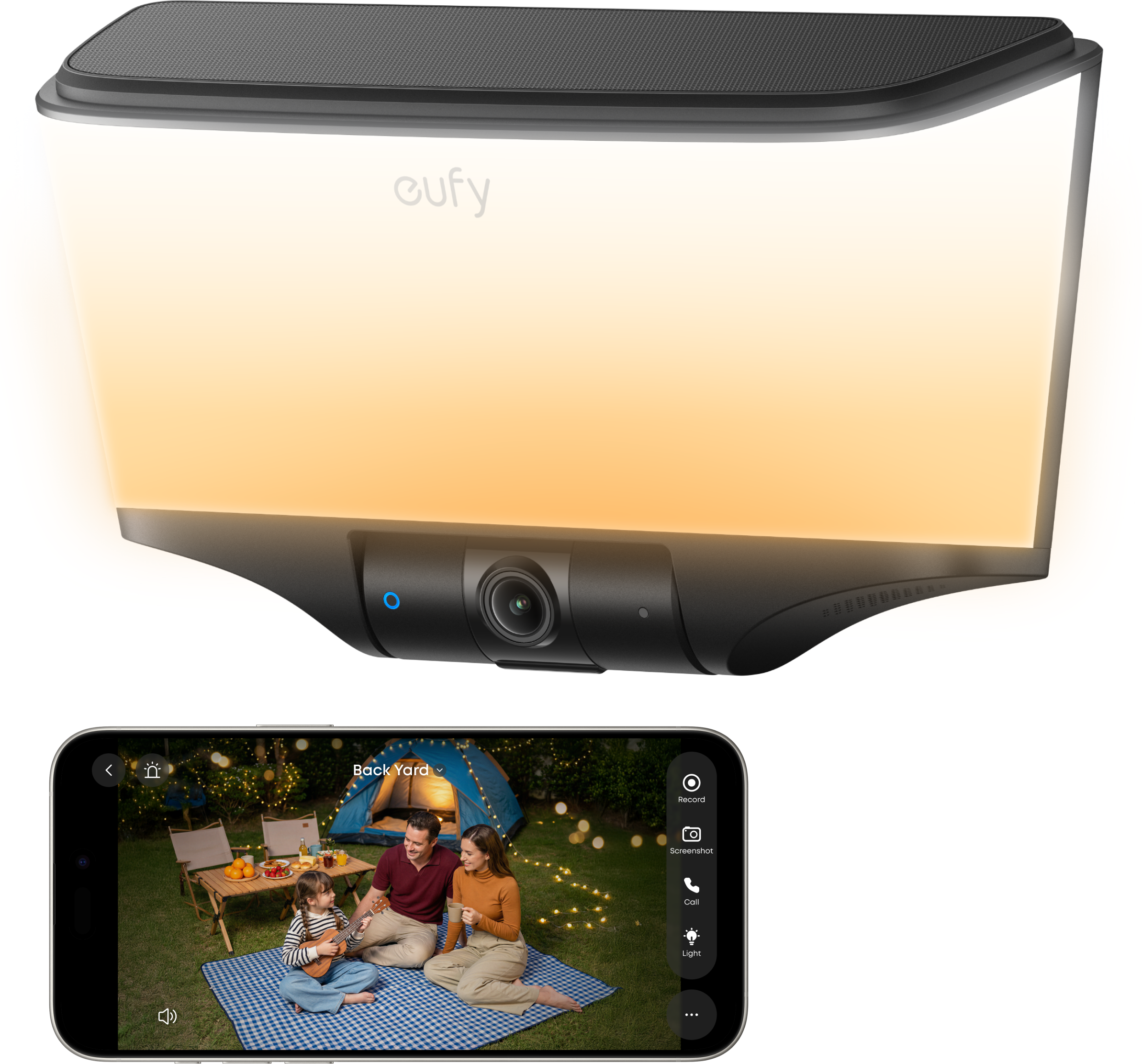 eufy S4 4K Solar Wall Light Outdoor Security Camera CCTV