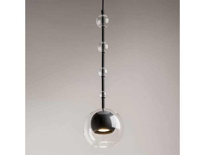 Pendelleuchte Ros 16 x 363 x 16cm Schwarz/Schwarz Mischmetall LED-Platine