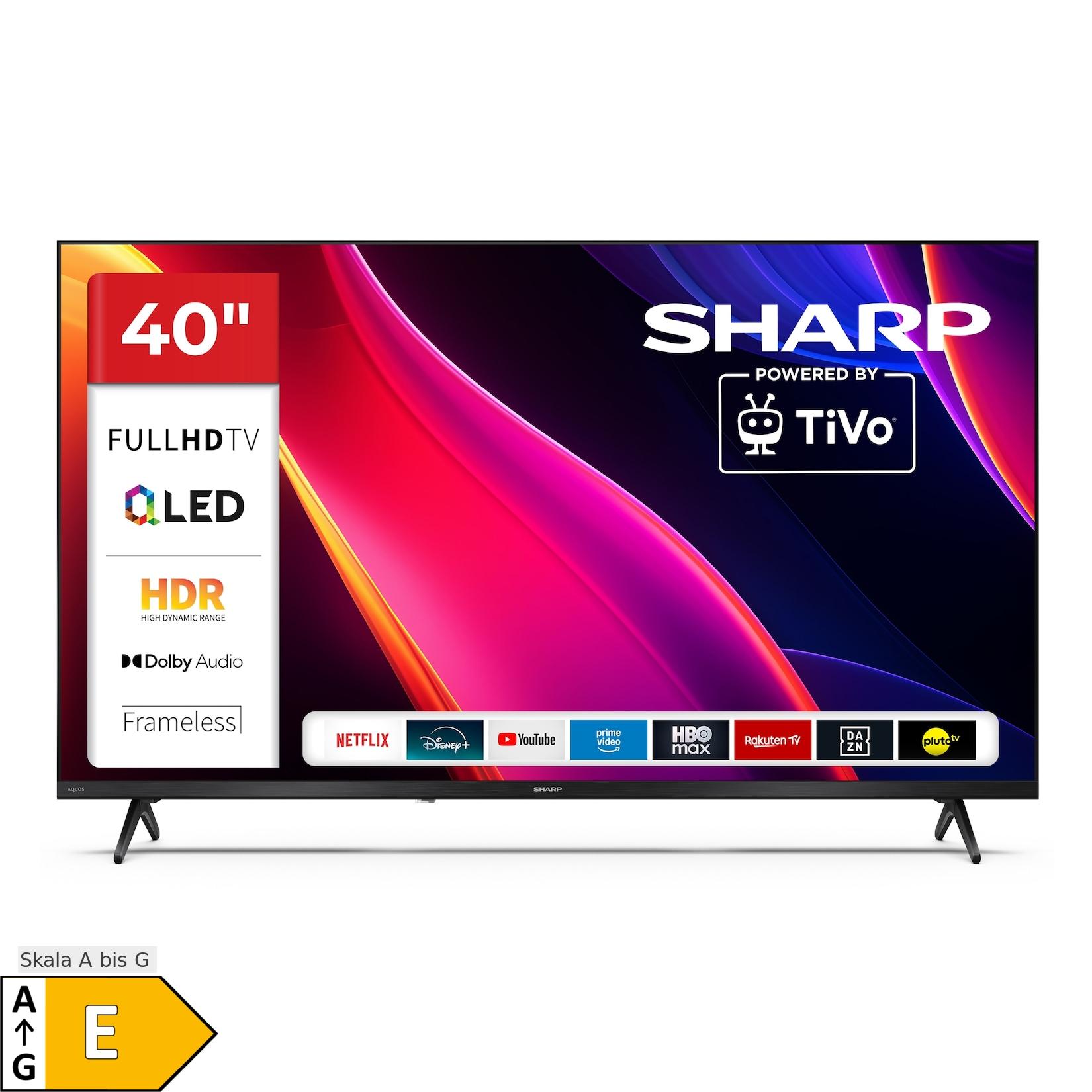 Sharp 40HE3745E QLED Fernseher 40 Zoll Smart TV powered by TiVo HDR TV mit Full HD Auflösung (2026)