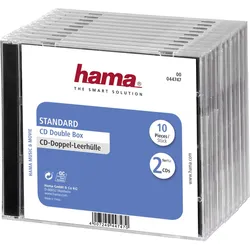 Hama CD Double Jewel Case Standard - Behälter CD-Aufbewahrung - Kapazität: 2 CD ...