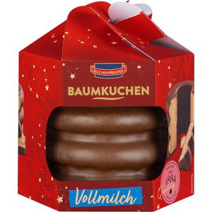 KuchenMeister Baumkuchen 300g, Überzug aus Vollmilchschokolade