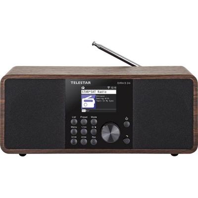 Telestar DIRA S 24i Internet Tischradio Internet, DAB+, UKW AUX, Bluetooth®, DLNA, USB, WLAN, Internetradio Aufnahmefunktion -