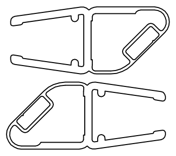 HSK Duschkabinenbau KG HSK Ersatzteile Magnetprofil 180°, für 8 mm Glas, Höhe 2.010 mm, E100055-180-8ALU E100055-180-8ALU