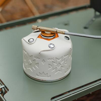 Leather Gas Canister Protective Cover For Outdoor Hiking & Travel Leather Gas Canister Protective Cover For Outdoor Hiking & Travel