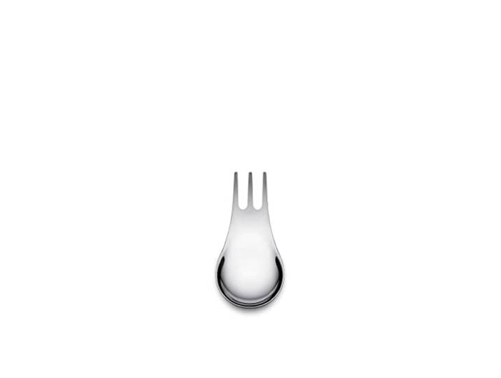 Alessi Moscardino GIMR01S4- Couverts Design Polyvalents\, Synthèse de Fourchette et Cuillère\, en Acier Inoxydable Poli 18/10