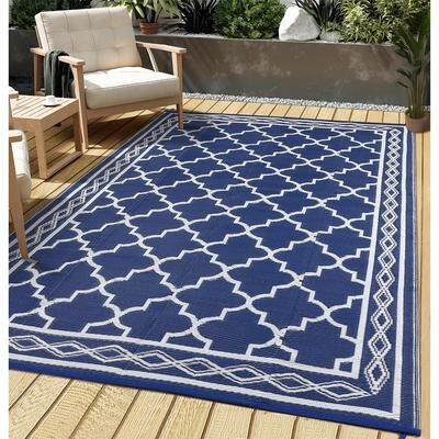 Garvee Waterproof Reversible Portable Outdoor Moroccan Rug