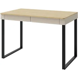 SCHREIBTISCH MURO 125x63x74,5 cm Bürotisch Computertisch, Beige