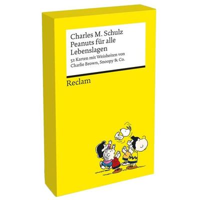 Peanuts für alle Lebenslagen. 52 Karten mit Weisheiten von Charlie Brown, Snoopy & Co., Nonbook von Charles M. Schulz, Reclam, Philipp