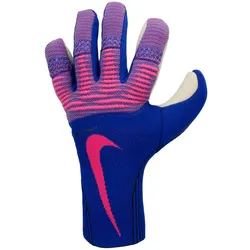 NIKE Vapor Grip Knit Torwarthandschuhe 458 - racer blue/black/pink blast 10