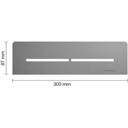 Schlüter Systems SHELF-N-S1 Wand-Ablagesystem Pure Aluminium TSG - strukturbeschichtet grau Höhe: 300 mm Breite: 87 mm