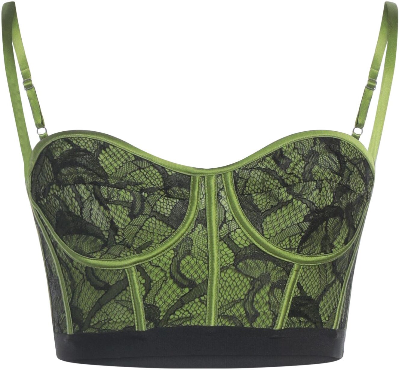 Del Core Top Mujer Verde militar L,S Mujer