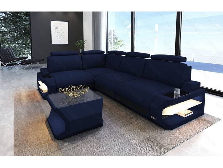 Stoff Ecksofa Siena L-Form