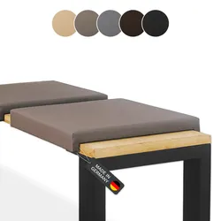 Lycce Klemmkissen Sitzkissen mit 2 Leisten 37cm Klemmtiefe, Kunstleder