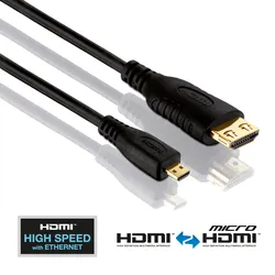 PURE PI1300-010 - HDMI/Micro HDMI Kabel - PureInstall Serie 1,00m