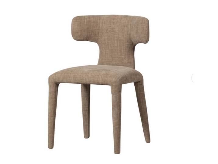 daslagerhaus living Armlehnstuhl Designerstuhl Kermit Stoff sand