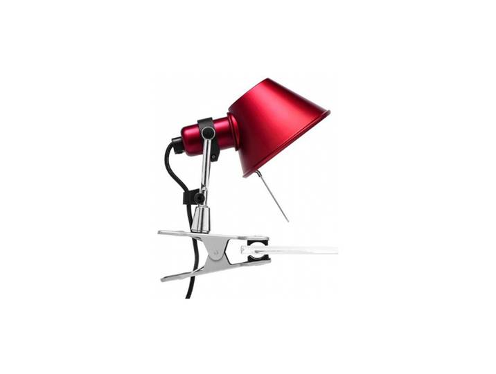 ARTEMIDE lampe pince TOLOMEO MICRO PINZA (rouge, halo/Led - Aluminium, acier)