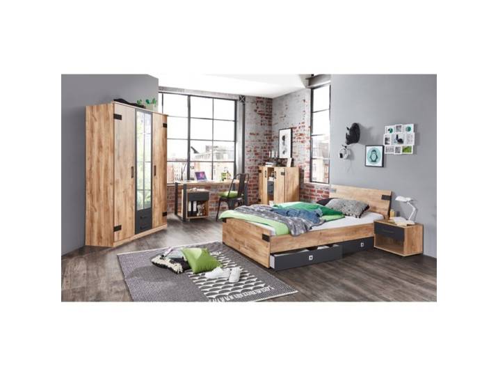 Wimex Liverpool Jugendzimmer Set 7-tlg. - mit Drehtürenschrank