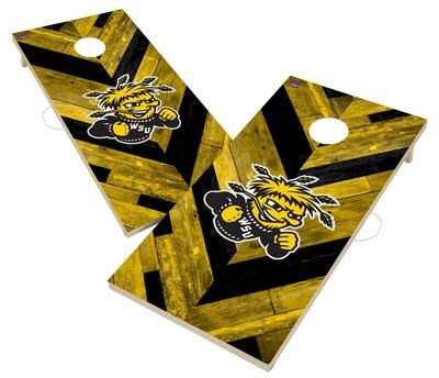 Skip's Garage Wichita State University Shockers Premium 2x4 Cornhole Boards - V2