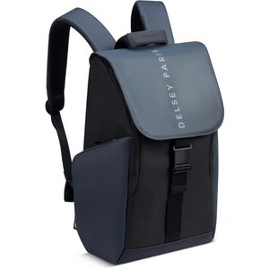 Delsey-Paris Rucksack Securflap, 45 cm, mit Laptopfach, schwarz, Polyester, wasserabweisend, 21 Liter