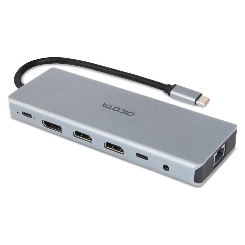 Dicota USB-C 13-IN-1 DOCKING STATION (USB-C, 10 Ports) (D32065)