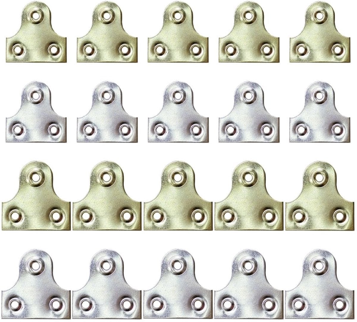 Dailygoods - 20 stuks messing foto hangende platen voor bevestiging
