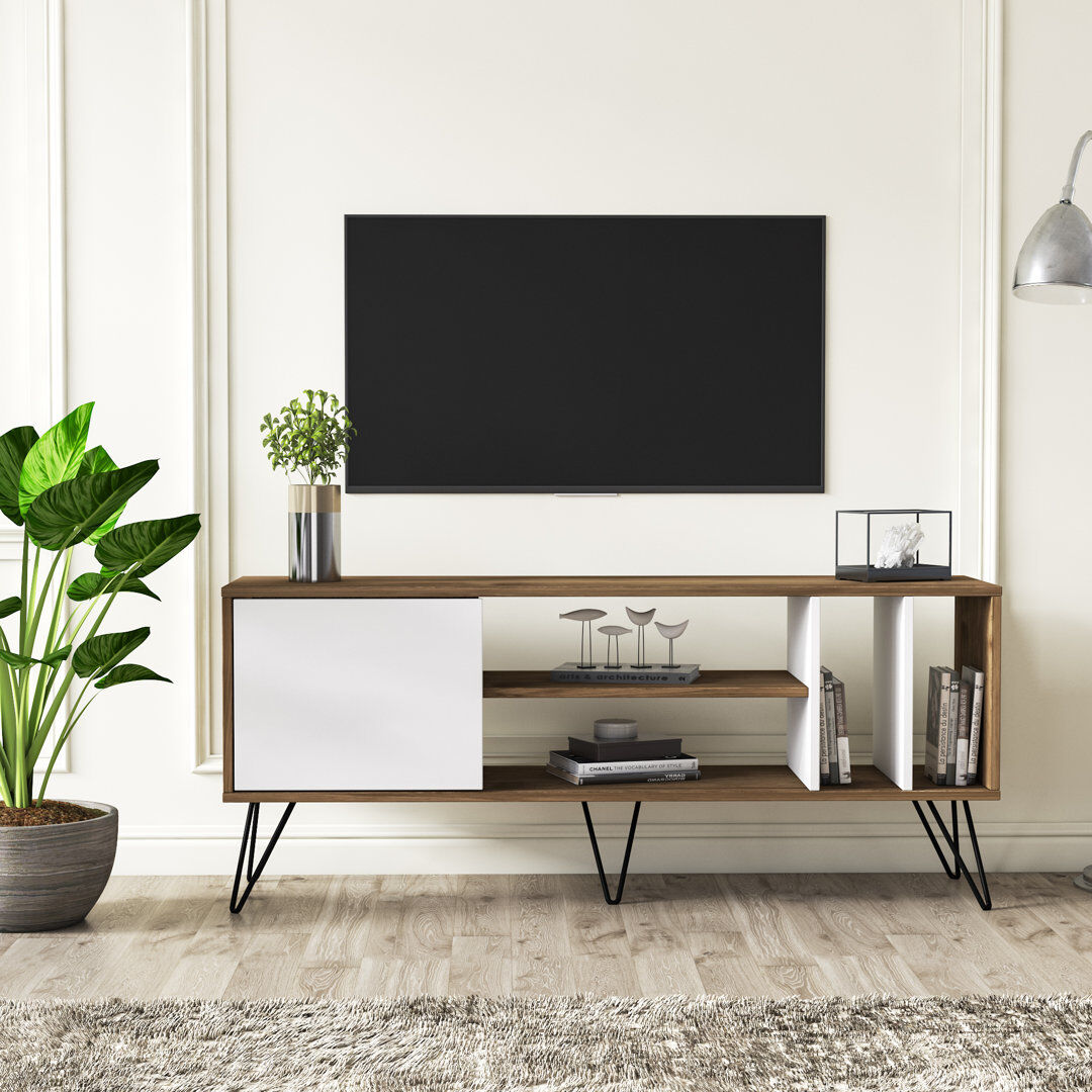 Mercury Mistico TV Stand for TVs up to 60" Walnut/White 60"