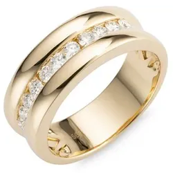 GOLDSCHMUCK FÜR MICH Ring 11 Brillanten zus. ca. 0,40ct Gold 585