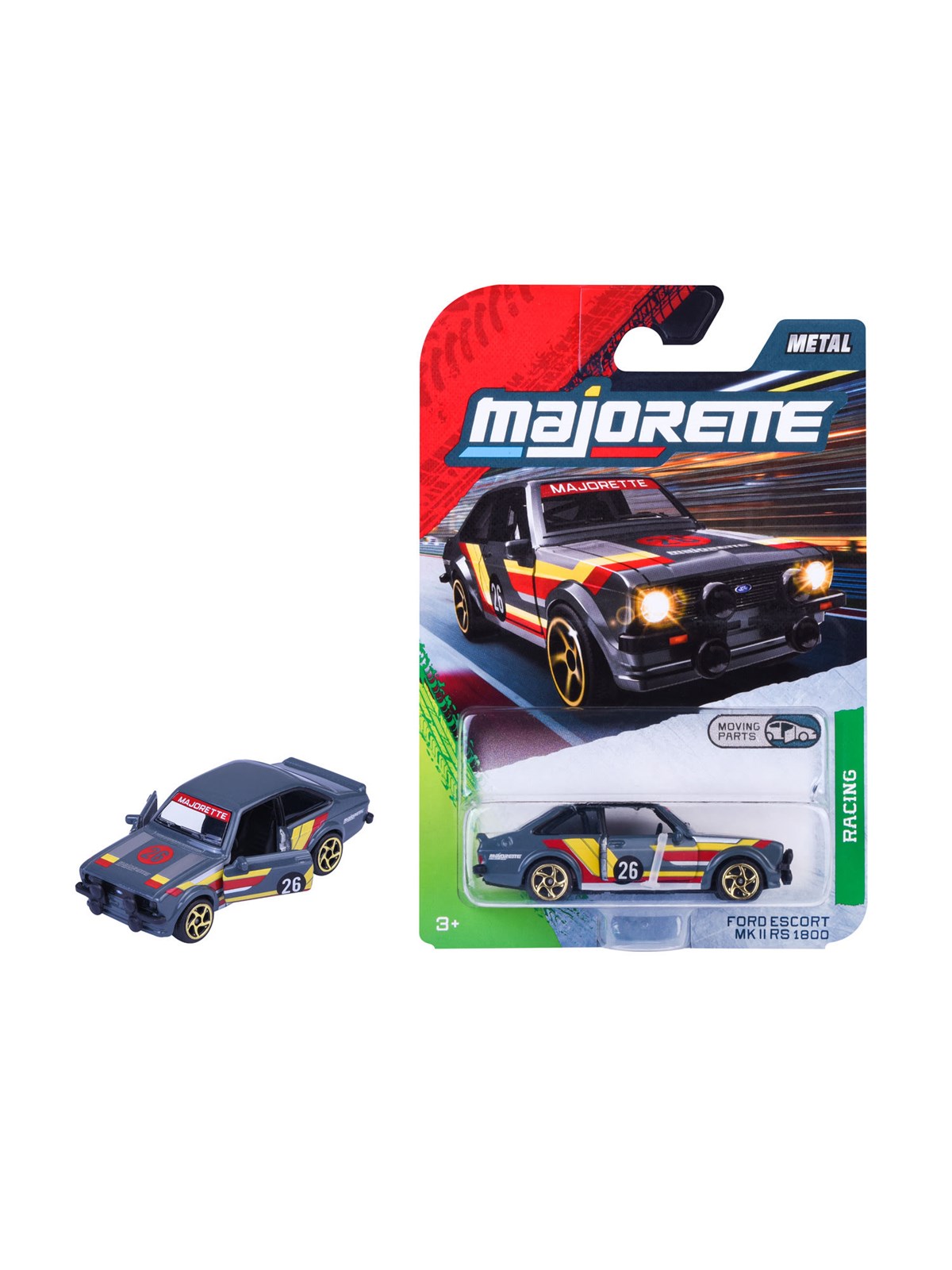 Majorette Rennwagen Ford Escort MKII RS 1800,