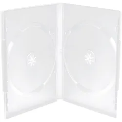 MediaRange 50 Stück DVD-Leerhülle für 2 Discs, maschinenfähig, Optische Medien Zubehör
