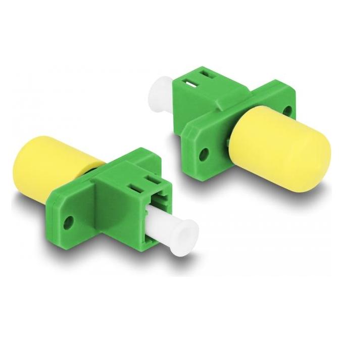 Delock LWL Hybrid Kupplung LC Simplex Buchse zu ST Simplex Buchse grün (87937)