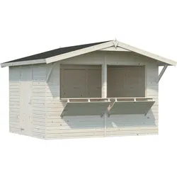 Palmako Marktstand Stella 8,2 m2 - 16 mm naturbelassen