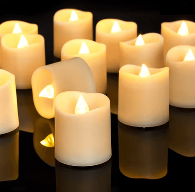 Inspire Essentials WarmGlow Flameless LED Candle Set warm Light 96 pack