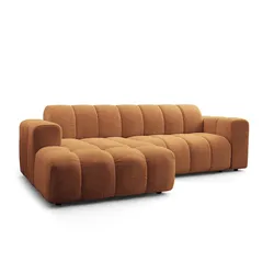 ECKSOFA TISI Orange Strukturstoff
