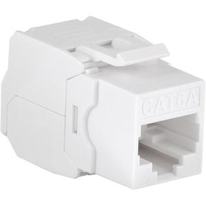 LogiLink Keystone-Modul NK4072, RJ45 Cat 6A, werkzeuglose Montage, Kunststoff