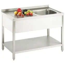 GGG Spültisch aus CNS 1200x700x850mm