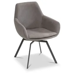 SCHÖNER WOHNEN-Kollektion Stuhl Cosy Stoff Grau Anthrazit