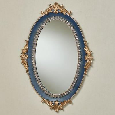 Touch of Class Palecia Oval Wall Mirror Navy , Navy