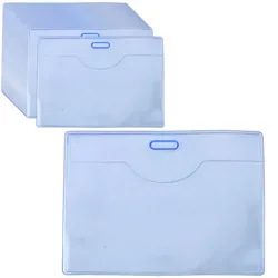 Ausweishüllen-Set Flexibel Transparent Blau 20Stk.