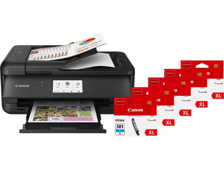 Canon PIXMA TS9550a + 1 set extra XL cartridges